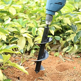 Бур для землі під перфоратор спіральне свердло 10x30см AgroDim