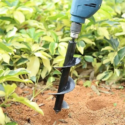 Бур для земли под перфоратор спиральное сверло 10x30см AgroDim