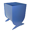 Урна мусорный бак для улицы Ferrum №5 Brilliant Blue (У05)