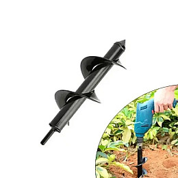 Бур для землі під перфоратор спіральне свердло AgroDim 10x30см N