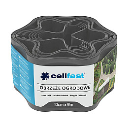 Бордюр газонний хвилястий графіт 10 см x 9 м Cellfast