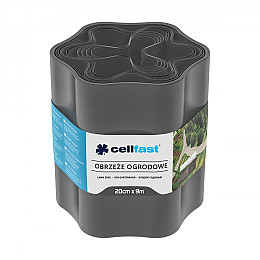 Бордюр газонний хвилястий графіт 20 см x 9 м Cellfast