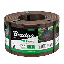 Бордюр Wood Border 130мм х 28мм х 10м коричневий Bradas