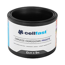 Бордюр газонний прямий 10 см x 9 м Cellfast чорний