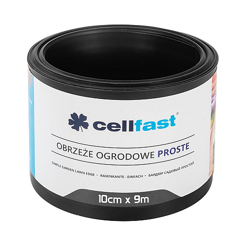 Бордюр газонний прямий 10 см x 9 м Cellfast чорний