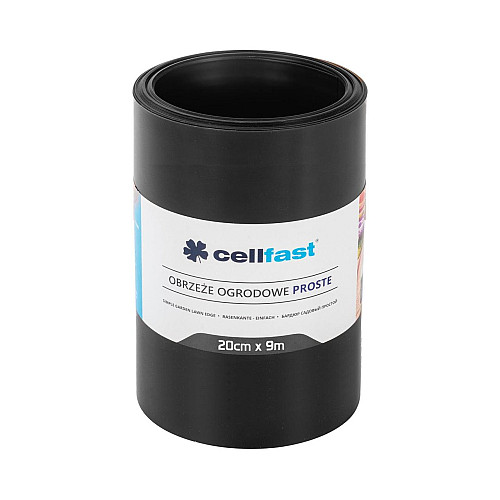 Бордюр газонний прямий 20 см x 9 м Cellfast чорний