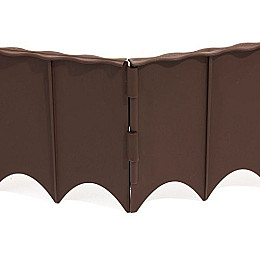 Бордюр садовий PROSPERPLAST GARDEN FENCE коричневий 5,9 м