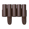 Бордюр садовый PROSPERPLAST PALISADA - коричневый 2,4 м