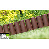 Бордюр садовый PROSPERPLAST PALISADA - коричневый 2,4 м