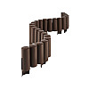 Бордюр садовый PROSPERPLAST PALISADA - коричневый 2,4 м