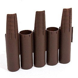 Бордюр садовий PROSPERPLAST PALISADA - коричневий 2,7 м