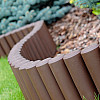 Бордюр садовый PROSPERPLAST PALISADA - коричневый 2,7 м