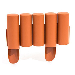 Бордюр садовий PROSPERPLAST PALISADA - теракотовий 2,4 м