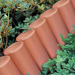 Бордюр садовий PROSPERPLAST PALISADA - теракотовий 2,4 м