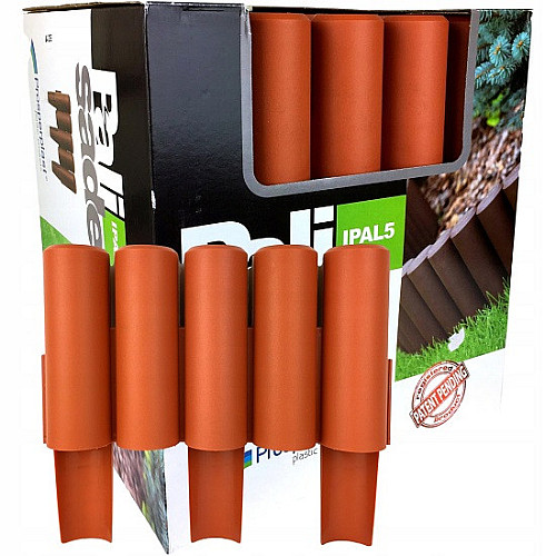 Бордюр садовый PROSPERPLAST PALISADA - терракотовый 2,7 м
