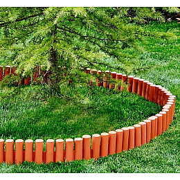 Бордюр садовий PROSPERPLAST PALISADA - теракотовий 2,7 м