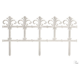 Садова огорожа PROSPERPLAST GARDEN - біла 3,7 м