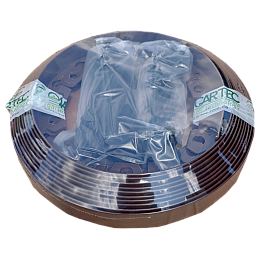 Садовий універсальний бордюр 10м Gartec коричневий (+20 кілків для фіксації)