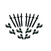 Дуги для парника 5 шт + 10 колышков и 10 клипс набор для мини-теплицы Shadow