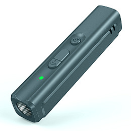 Відлякувач собак ультразвуковий dicway с UV 365NM ліхтариком та зарядкою від USB Ultrasonic Systems Сірий (N110)