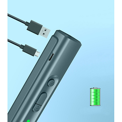 Отпугиватель собак ультразвуковой dicway с UV 365NM фонариком и зарядкой от USB Ultrasonic Systems Серый (N110)