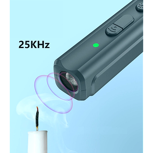 Отпугиватель собак ультразвуковой dicway с UV 365NM фонариком и зарядкой от USB Ultrasonic Systems Серый (N110)