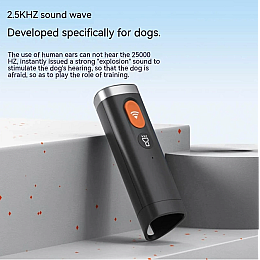 Відлякувач для собак P18 з потужним ультразвуком та лазером на акумуляторі Ultra-Tech Чорний (P18B)