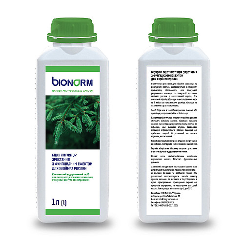 Биостимулятор роста с фунгицидным эффектом для хвойных растений Bionorm 1 л