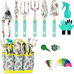 Набір садовий Lesko CG-YLT-7813 13 предметів із сумкою для саду городу грядки клумби