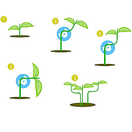 Клипса Lesko QS20227 для веток растений на 360° пряжка зажим для роста растений Degree Plant Bender