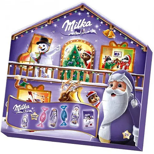 Новогодний подарок Milka 'Адвент Календарь Magic' 204 г.