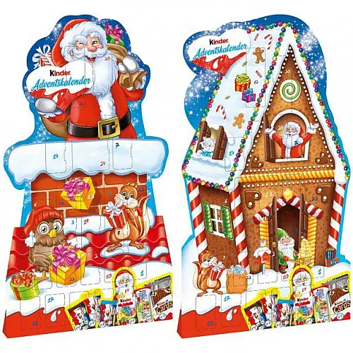 Новогодний подарок Kinder 'Адвент Календарь Дед Мороз' 210 г.