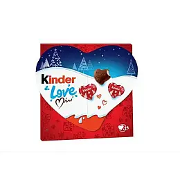 Шоколадные конфеты сердечки Kinder & Love 107 g