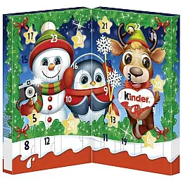  Адвент Календар Kinder Advent Calendar (Новорічні Герої) 127g