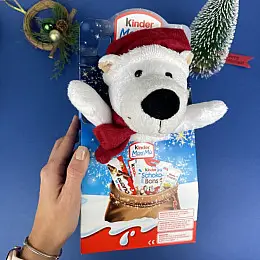  Новогодний набор Kinder сладости с игрушкой Медведь Энно 133 г