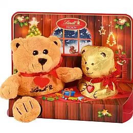 Подарочный набор Lindt Teddy Boy с мягкой игрушкой мальчик 100g