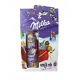 Подарок конфет с пазлом от Milka 124 г