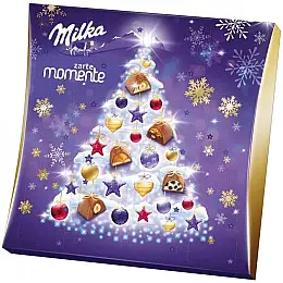 Адвент Календарь Milka Zarte Momente с кремовой и ореховой начинкой 211 г
