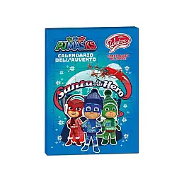Сладкий адвент календарь Walcor Calendario dell'Avvento Герои в масках Blue 75г