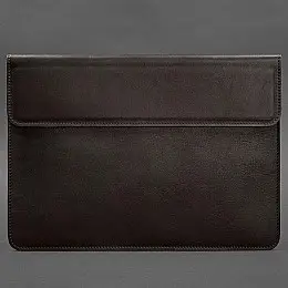 Шкіряний чохол-конверт на магнітах для MacBook 14'' (темно-коричневий) шкіра Krast
