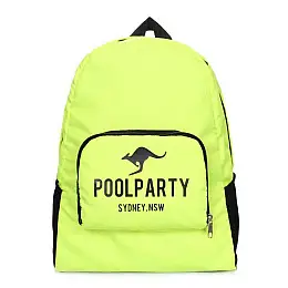 Складной рюкзак Poolparty Transformer (зеленый неон)