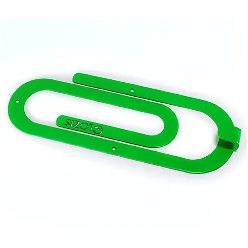Настінний гачок для одягу Glozis Clip Green (зелений)