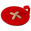 Настінний гачок для одягу Glozis Button Red (червоний)
