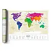 Скретч-карта світу Travel Map Gold (українська мова) в тубусі