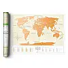 Скретч-карта світу Travel Map Gold (українська мова) в тубусі