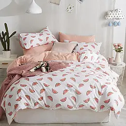 Комплект постільної білизни Watermelon Slices (двоспальний-євро)