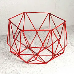 Фруктовница Geometry (красная)