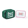 Термосумка "Ланч бег Do not touch my lunch" mini (зелена)