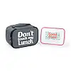 Термосумка "Ланч бег Do not touch my lunch" mini (сіра)