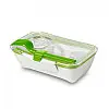 Ланч бокс прямоугольный Bento Box Black+Blum (белый-зеленый)